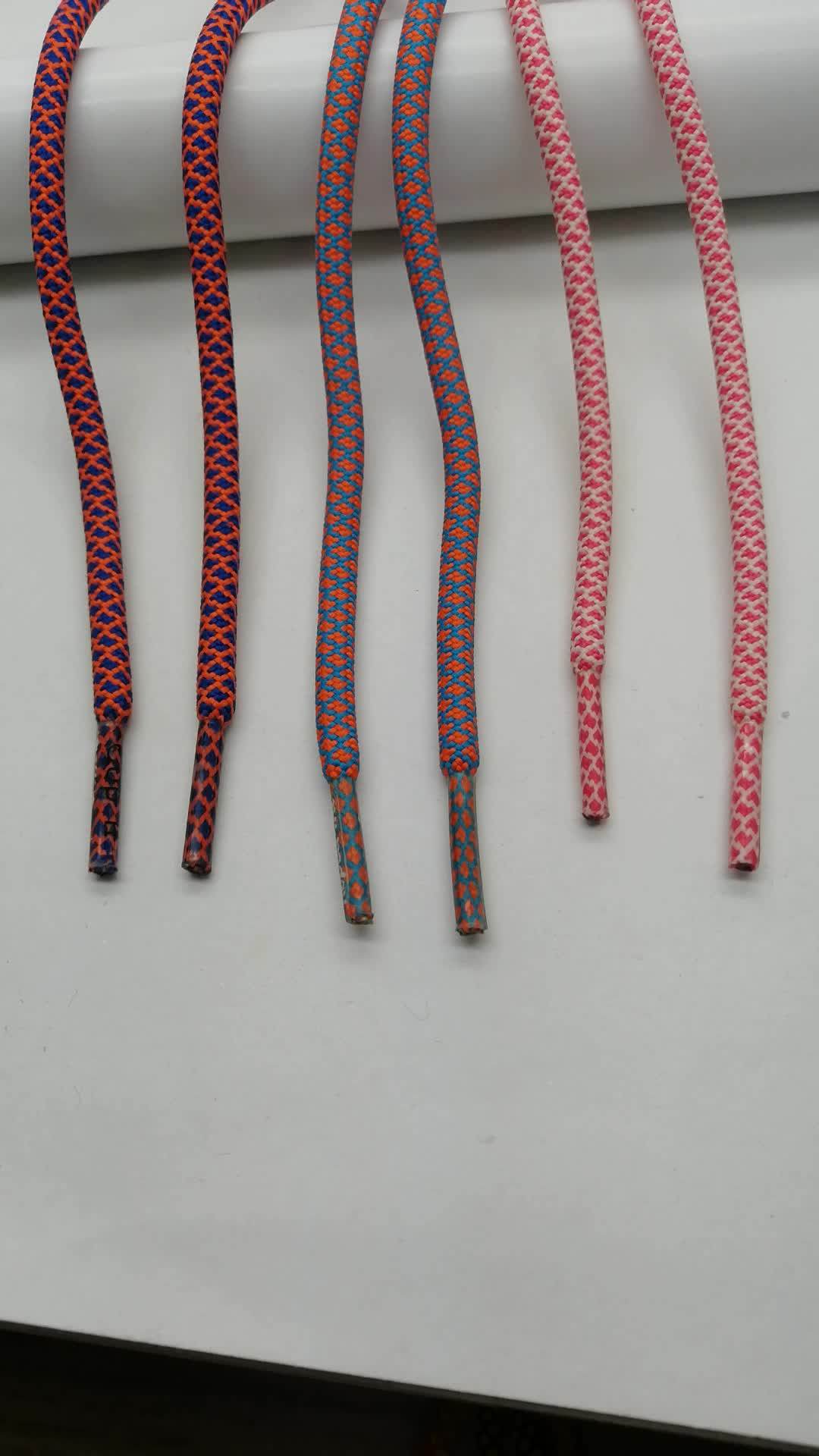 Round Color Plastic Aglet 100cm Polyester Shoelaces Buy Round