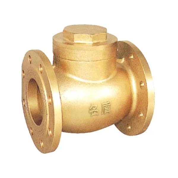 Mingdun valve Brass flange horizontal check valve H44W - 16T One-way check valve Water pump water meter check valve