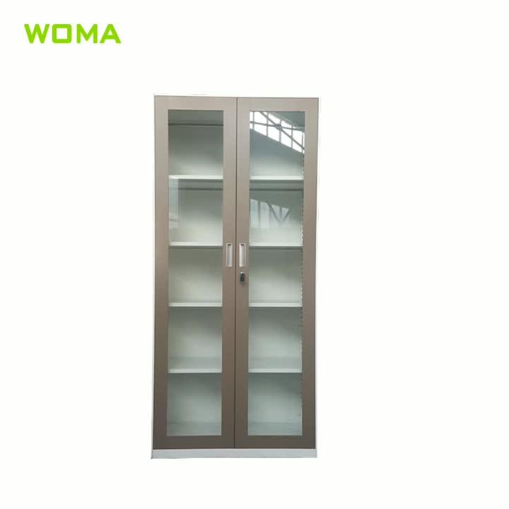 File Glass Slide Door Steel Cupboard Furniture Price