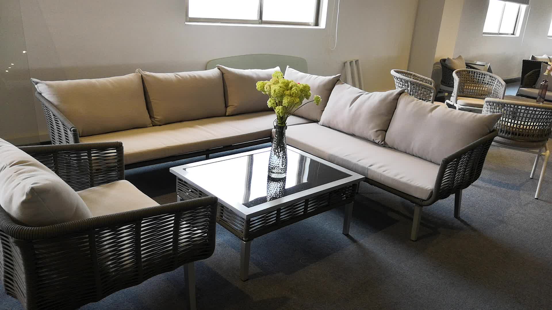 2019 Modern Living Room Furniture Latest Corner 7 Seater Sofa Set