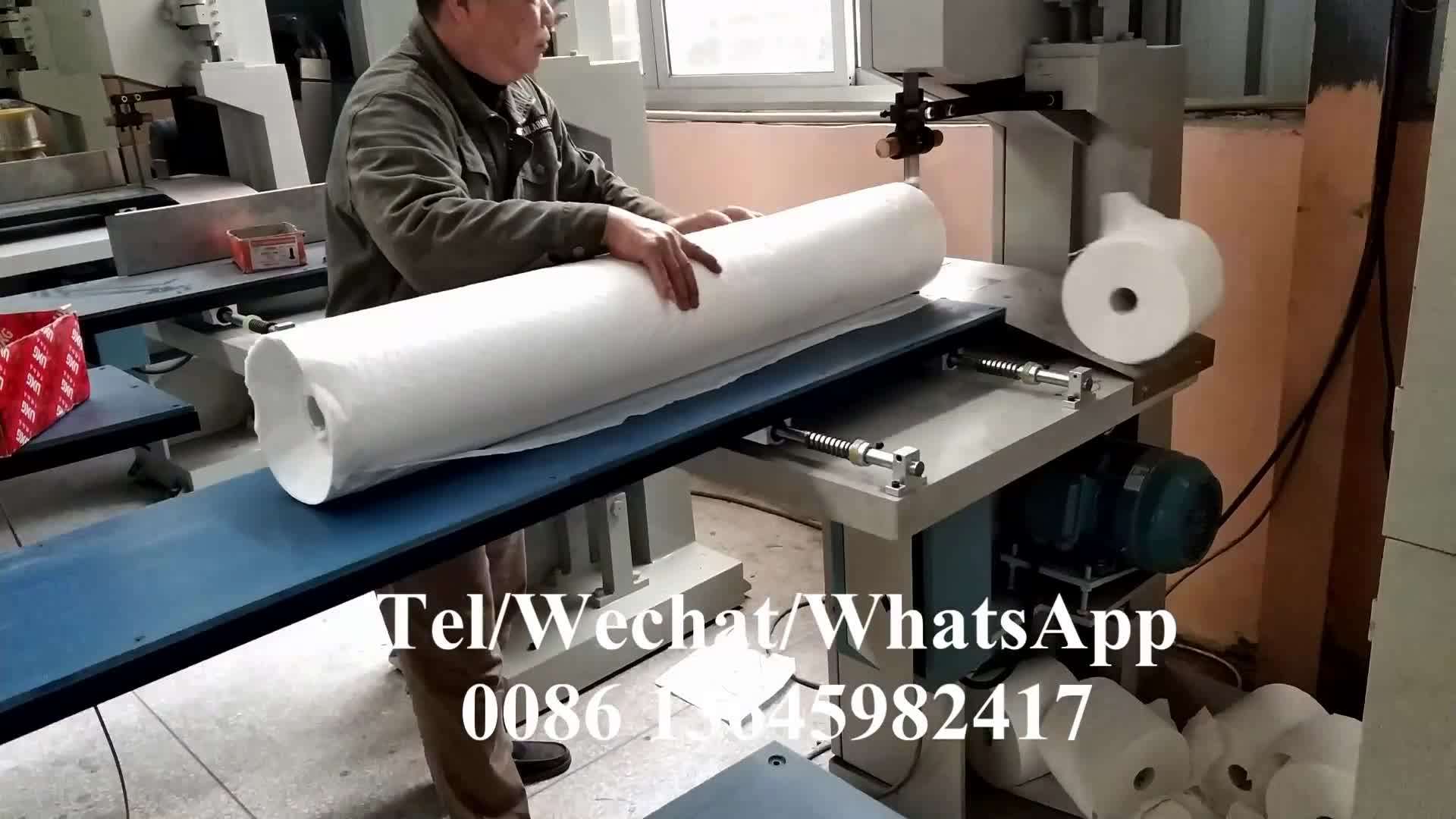 Manual Tissue Toilet Paper Roll Cutting Machine With Band Saw Blade