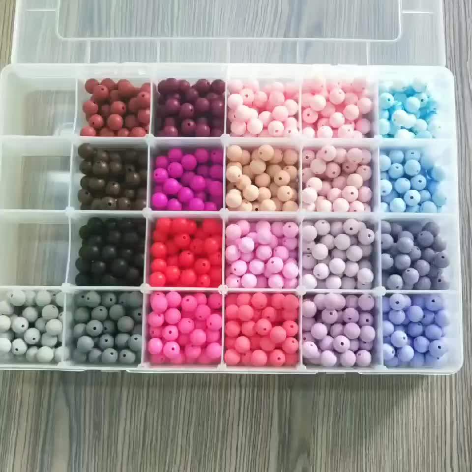 Bpa Free Silicone Beads Round 12mm Beads Teething Teether Wholesale