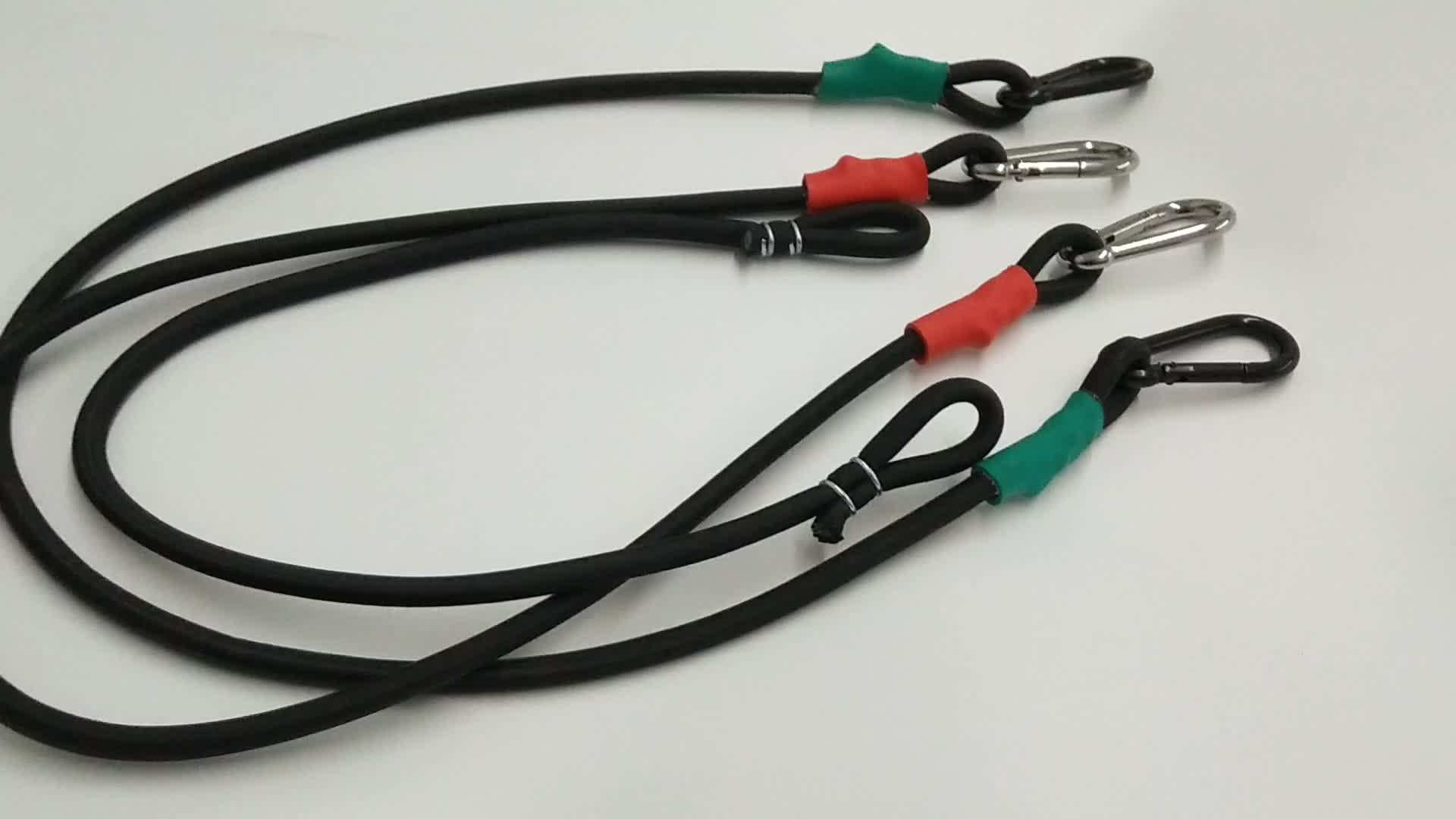 Wholesale Polyester Uv Resistant Strap Bungee Cord With Carabiner Snap