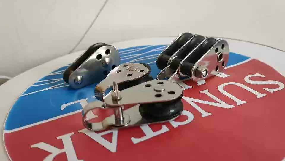 Marine Boat Anchor Triple Pulley Block Sport Pulley With Nylon Sheave