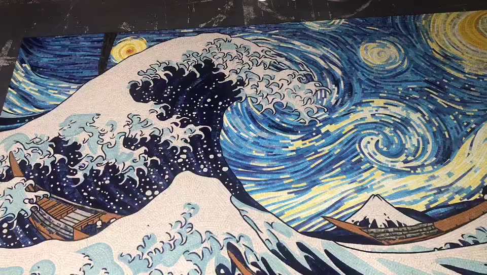 Mb Smm128 Lotus Painting Bathroom Decor Handmade Flower Tile Chinese