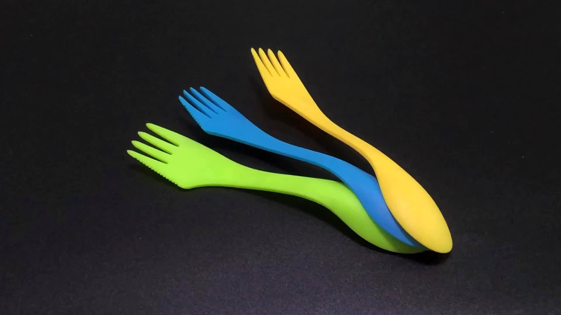 High Quality Plastic Travel Spork Knife Fork Spoon Buy Spork Knife