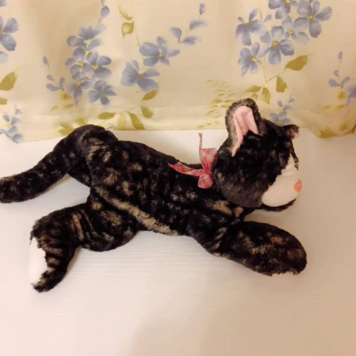 Manufacturers Wholesale Custom Lovely Lifelike Black Cat Plush Toys