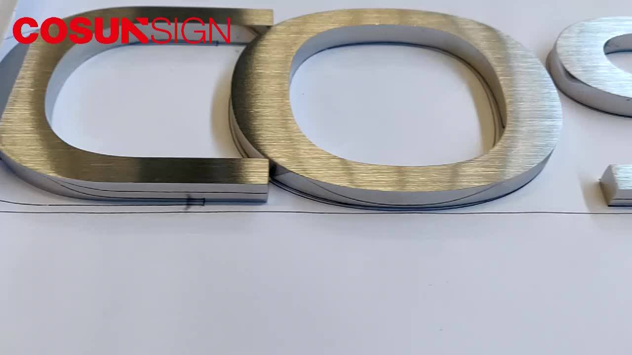 3d Stainless Steel Letter Sign Engraved Metal Letter Sign Buy 