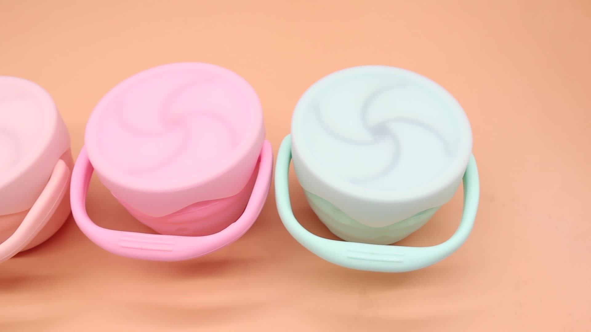 New Style Feeding Leakproof Soft Snack Cup For Children Canadian Snack