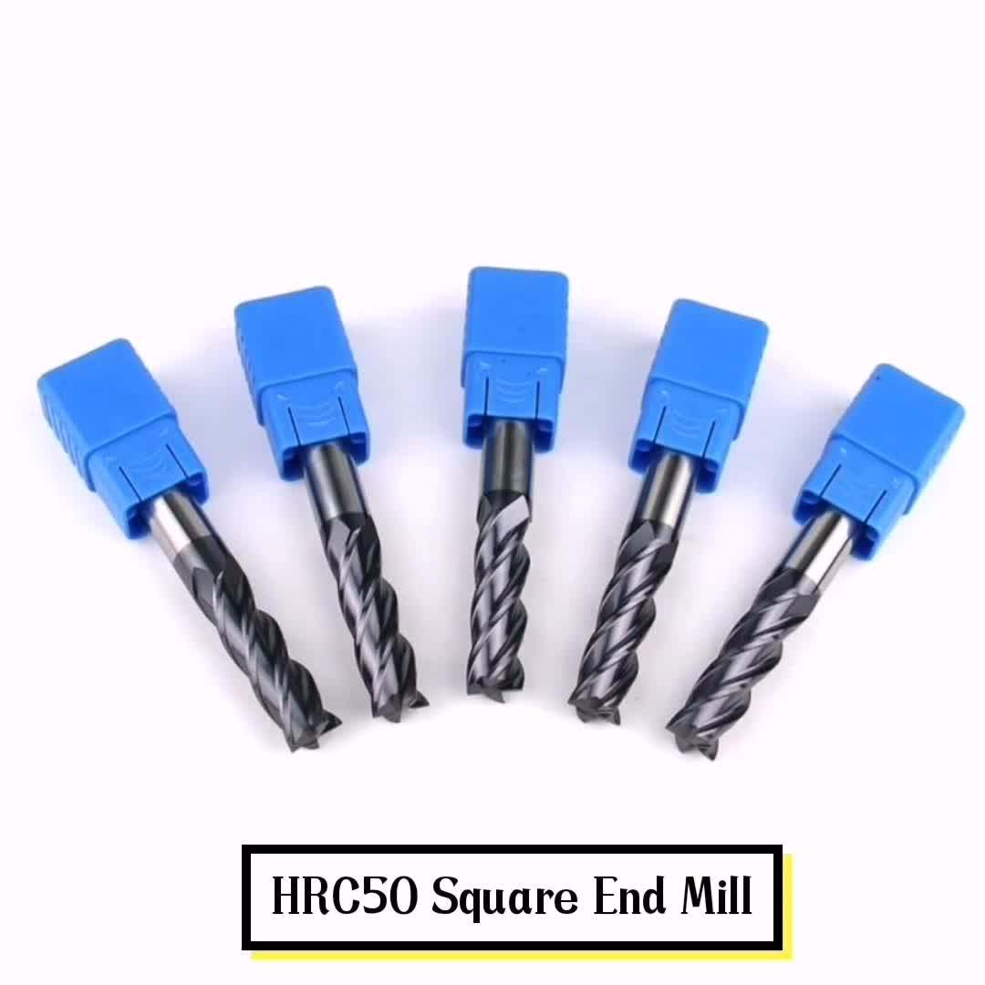 Rld Factory Hrc50 Cnc Solid Carbide Square End Mill Milling Cutter