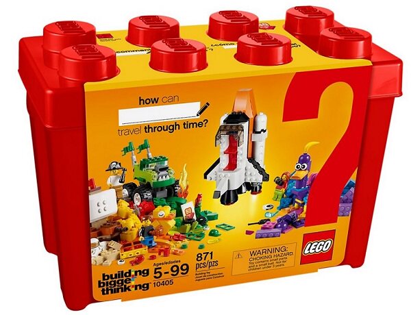 Lego LEGO 10405 Classic creative small grain building block bucket (60 Anniversary Souvenir) Mars Ren