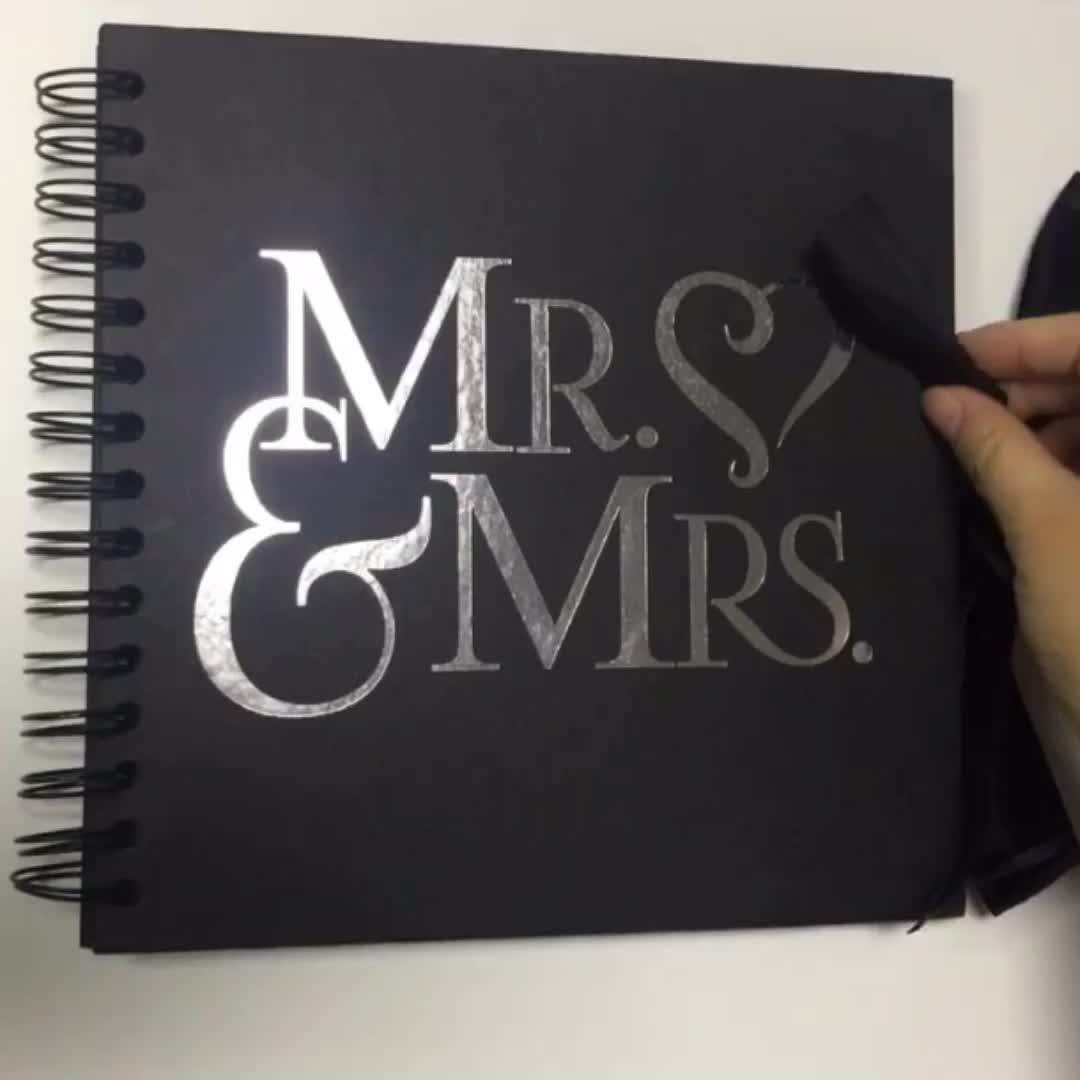 Scrapbooking Supplies White Brown Black Spiral Picture Scrapbook Made