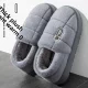 Winter men's cotton slippers extra large size plus size home cotton shoes women's bag with warm thick bottom 47 48 49