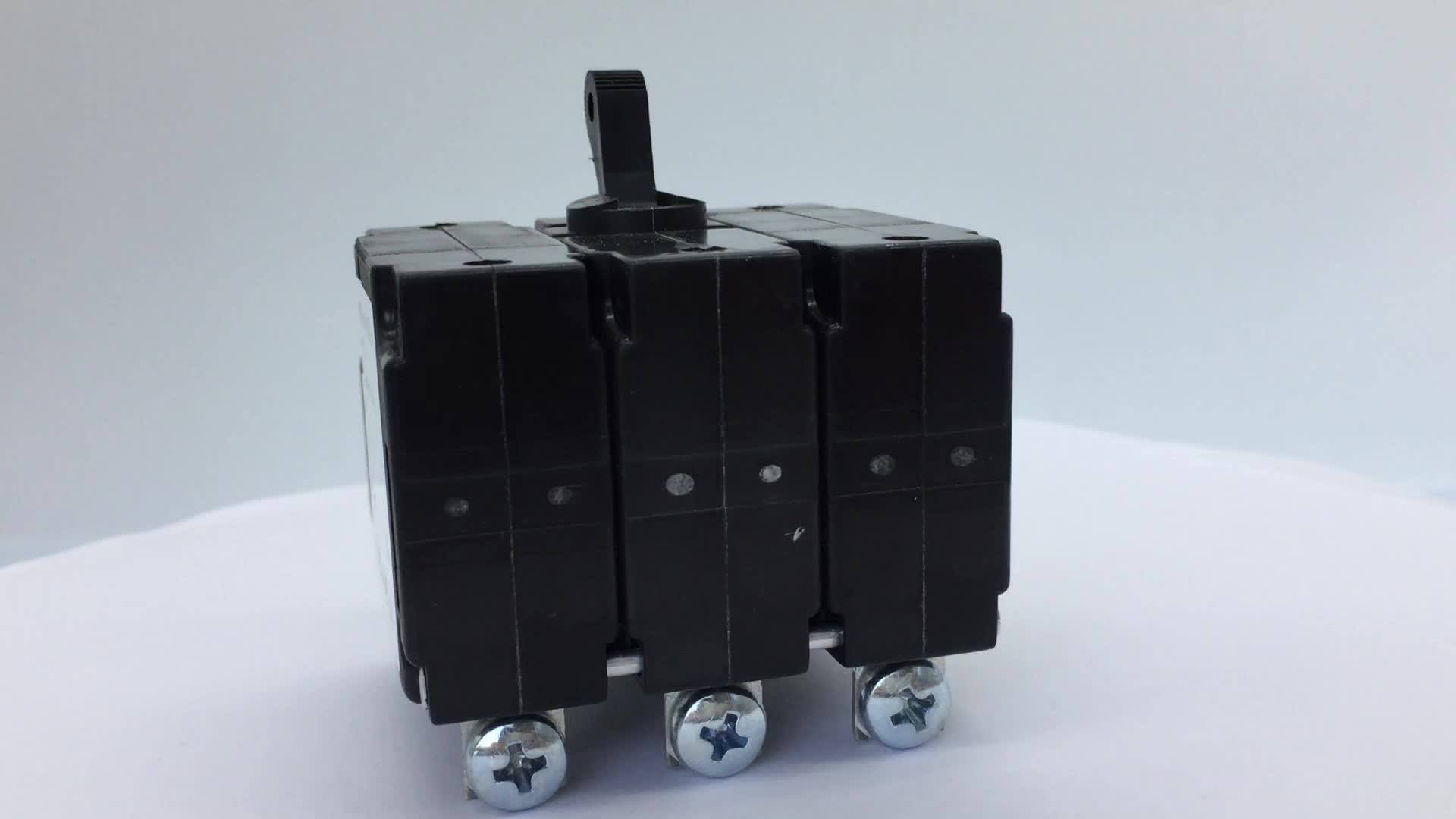 Thermal Hydraulic Circuit Breaker 1p 2p 3p 4p 20a 30a Ac Dc