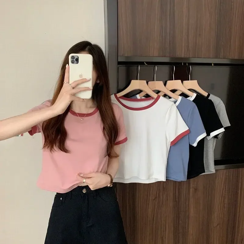 Summer base body-friendly short brand short sleeve T-shirt with a…
