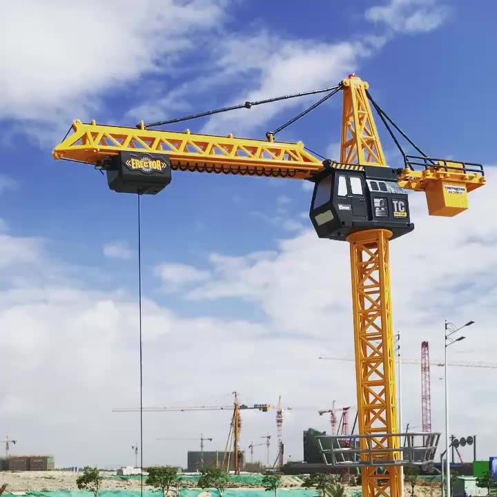 Huiye 8 Channels Rc 88cm Tower Crane 2.4ghz Rc Tractor Digging