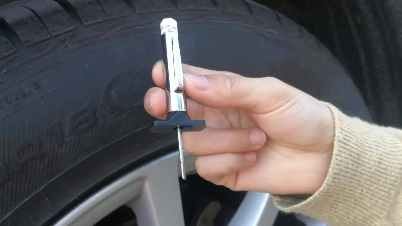 Easy Operated High Accurate Tire Tread Depth Gauge With Three Colors
