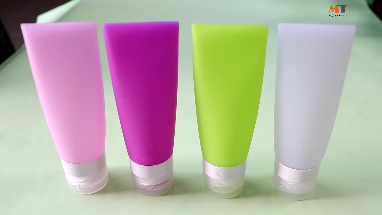 Oem Luxury 3 In 1 Portable Condiment Squeeze 89 Ml Travel Set Silicone Bottles Carry On Silicone