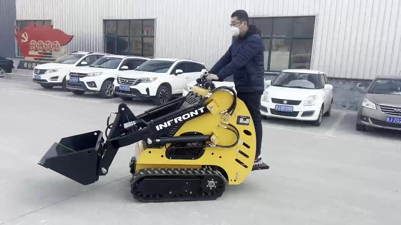 Infront Track Skidsteer Chinese Yf380 Cheap Price Small Mini Skid Steer