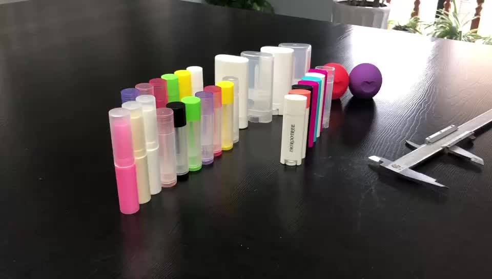 0.15oz Plastic Diy Lipstick Lip Balm Lip Gloss Tubes Holder Containers