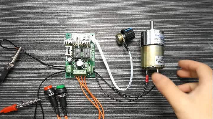 TUBBEK PWM Motorsteuerung 10A - DC Motor Regler Für 6V/12V/24V