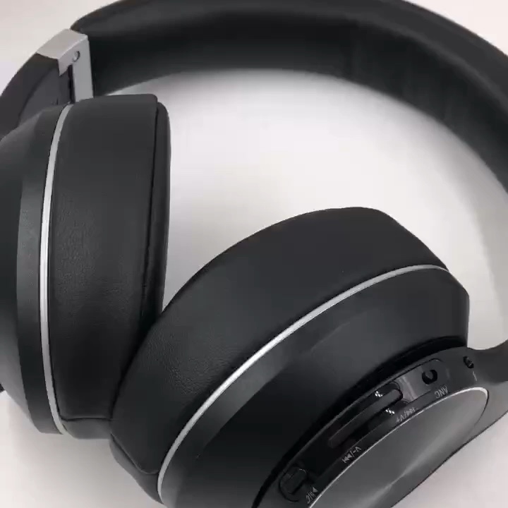 Hybrid Active Noise Cancelling Headphones,Over Ear Deep Bass Wireless