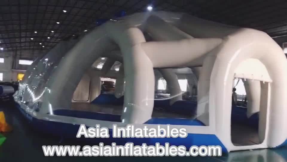 Transparent Inflatable Pool Dome / Waterproof Swimming Pool Cover Buy Inflatable Pool Dome