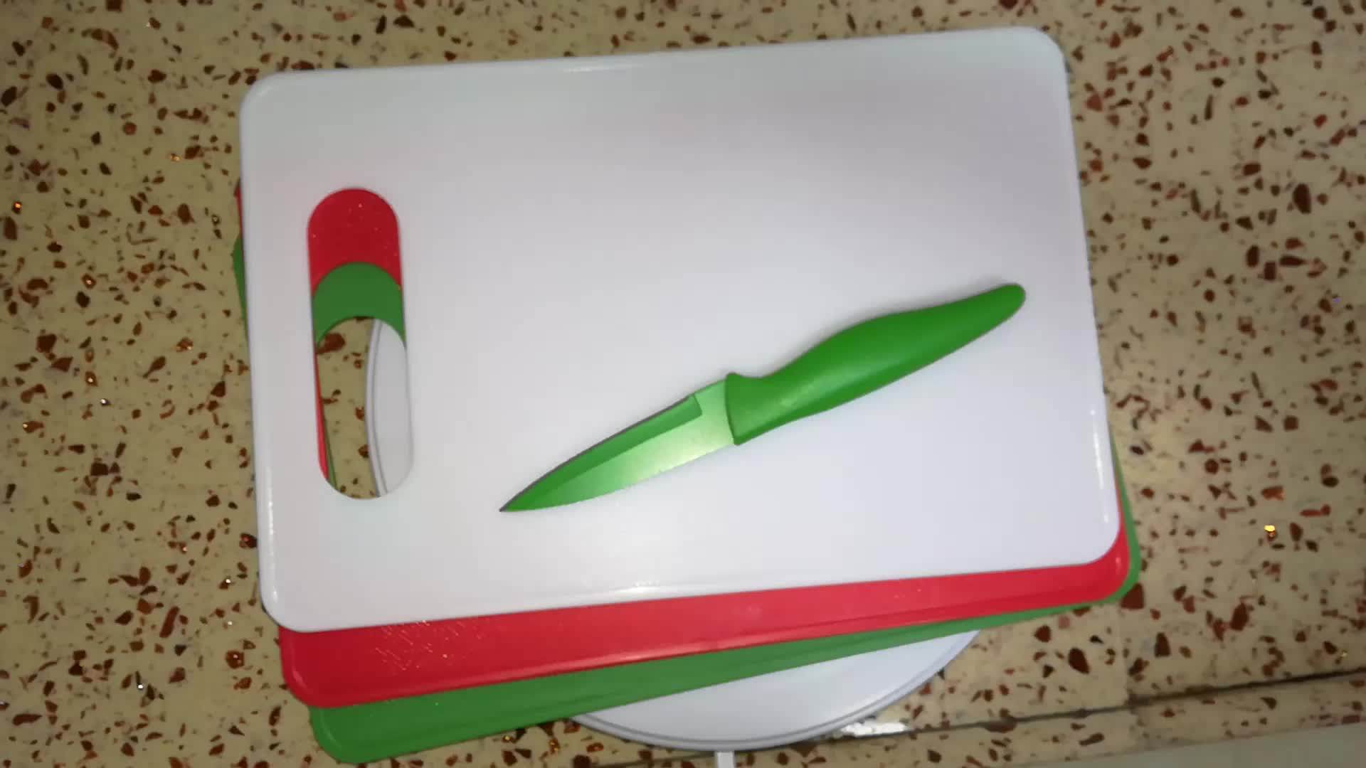 4pcs Paring Knife Plastic Cutting Board Set Buy Cutting Board Set