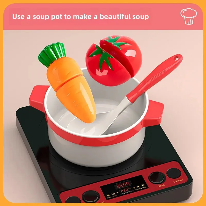 Selected Children's Home Kitchen Toys Fruit Cutting Baby Cooking Simulation Kitchen Equipment For Boys And Girls