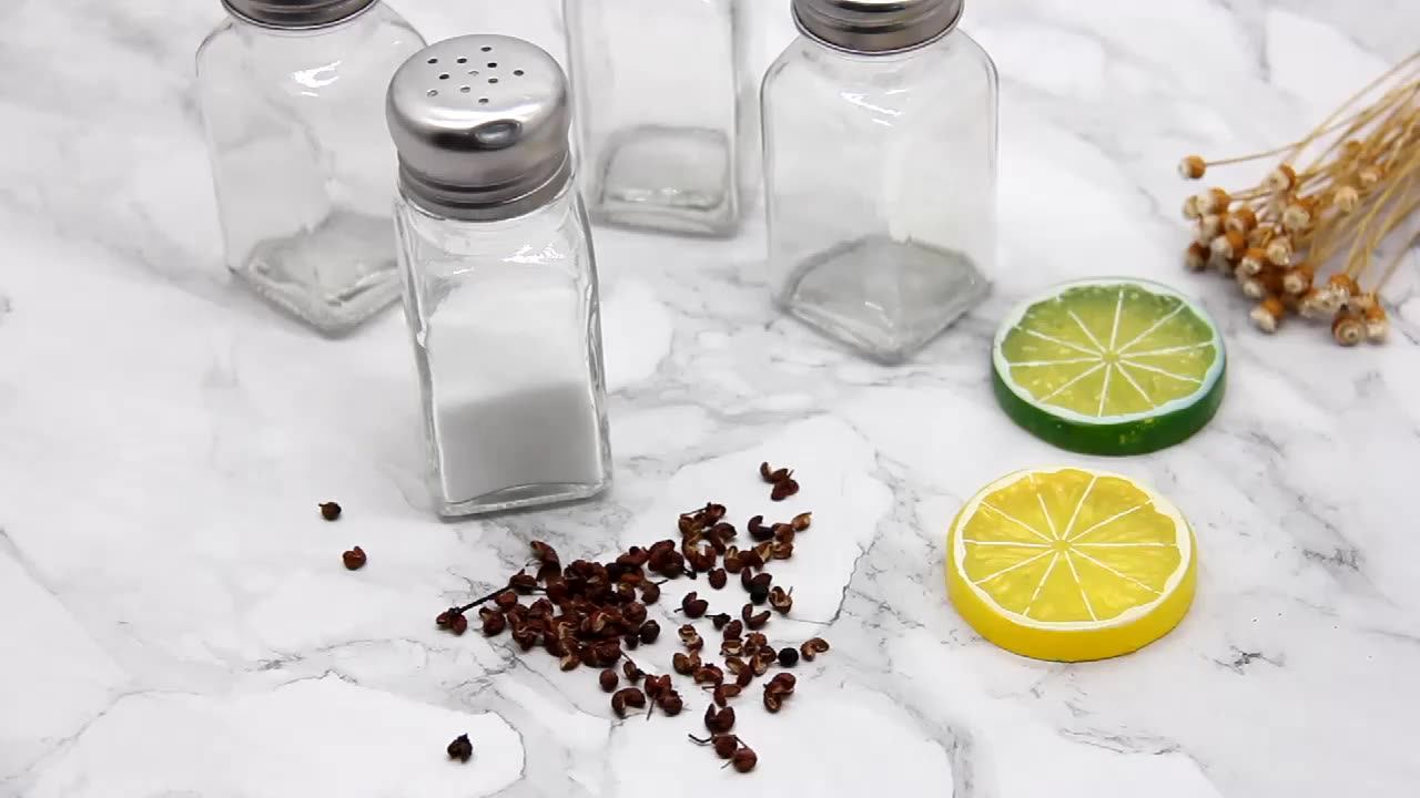 100ml Spice Bottle Round Clear Pet Plastic Spice Jar Seasoning Powder