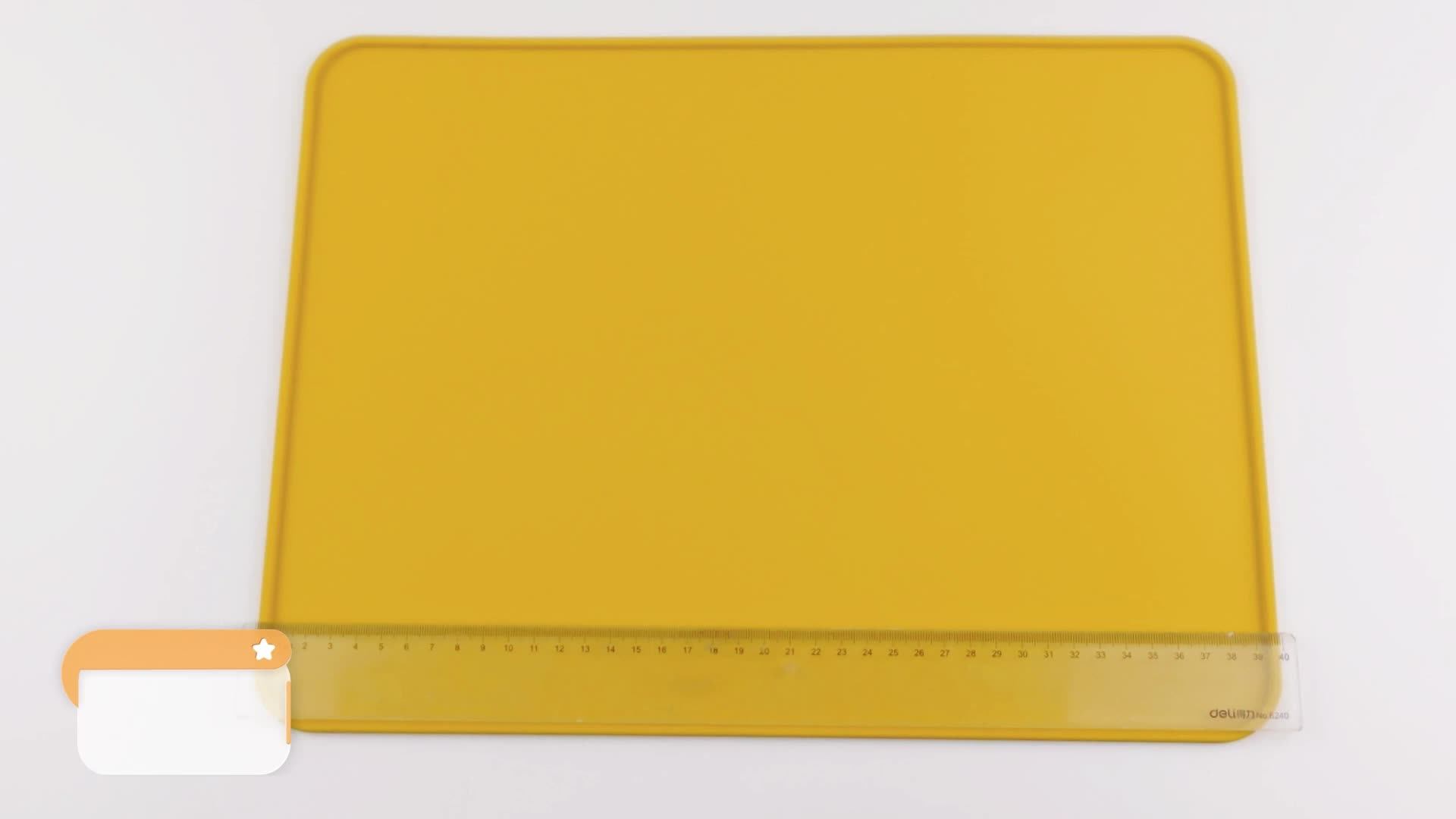 2023 New Product Silicone Rectangular Placemat Non Slip Thick Silicon