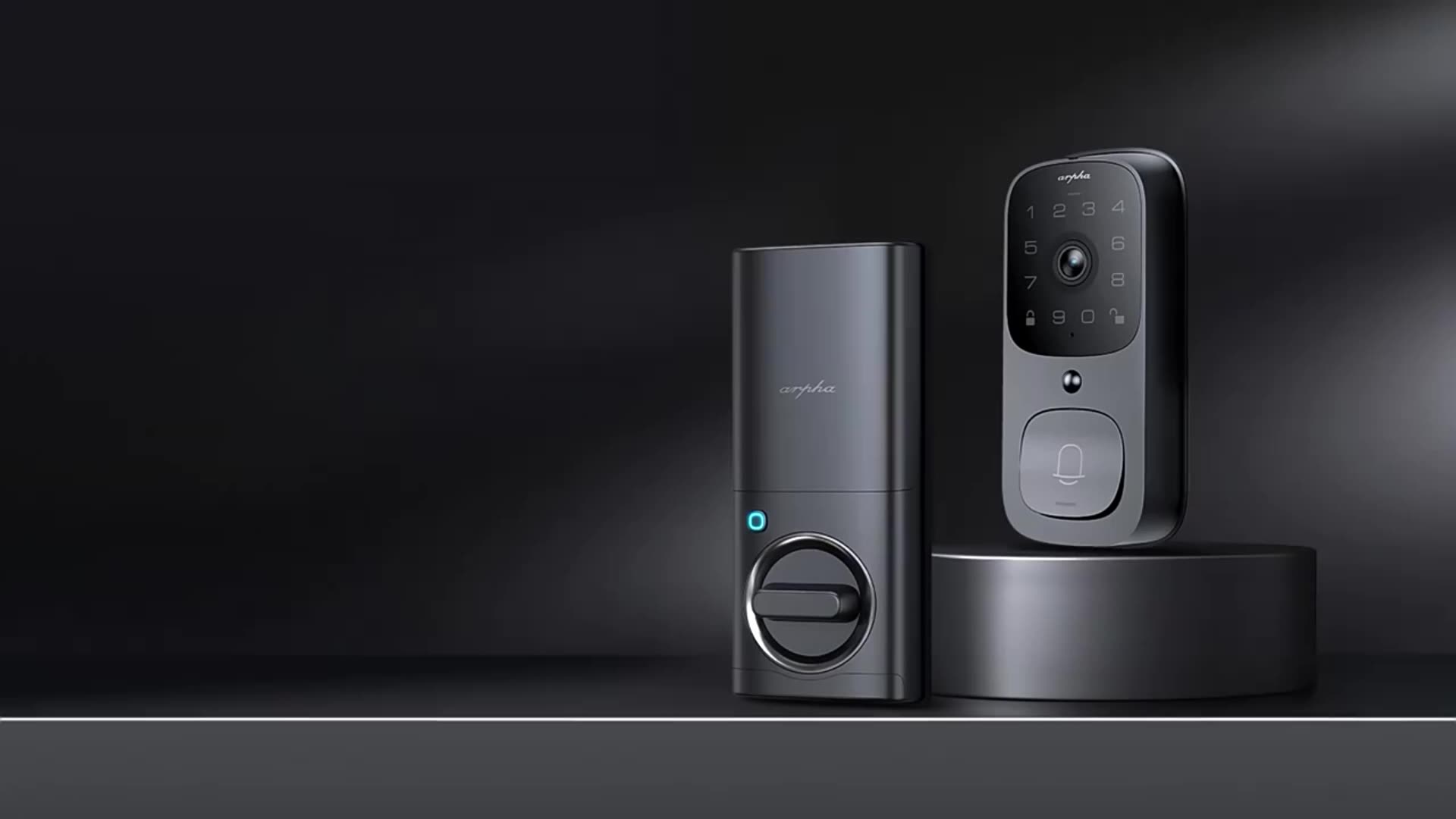 Arpha Al501 Security Deadbolt Smart Lock 3 In One Doorbell Camera Two