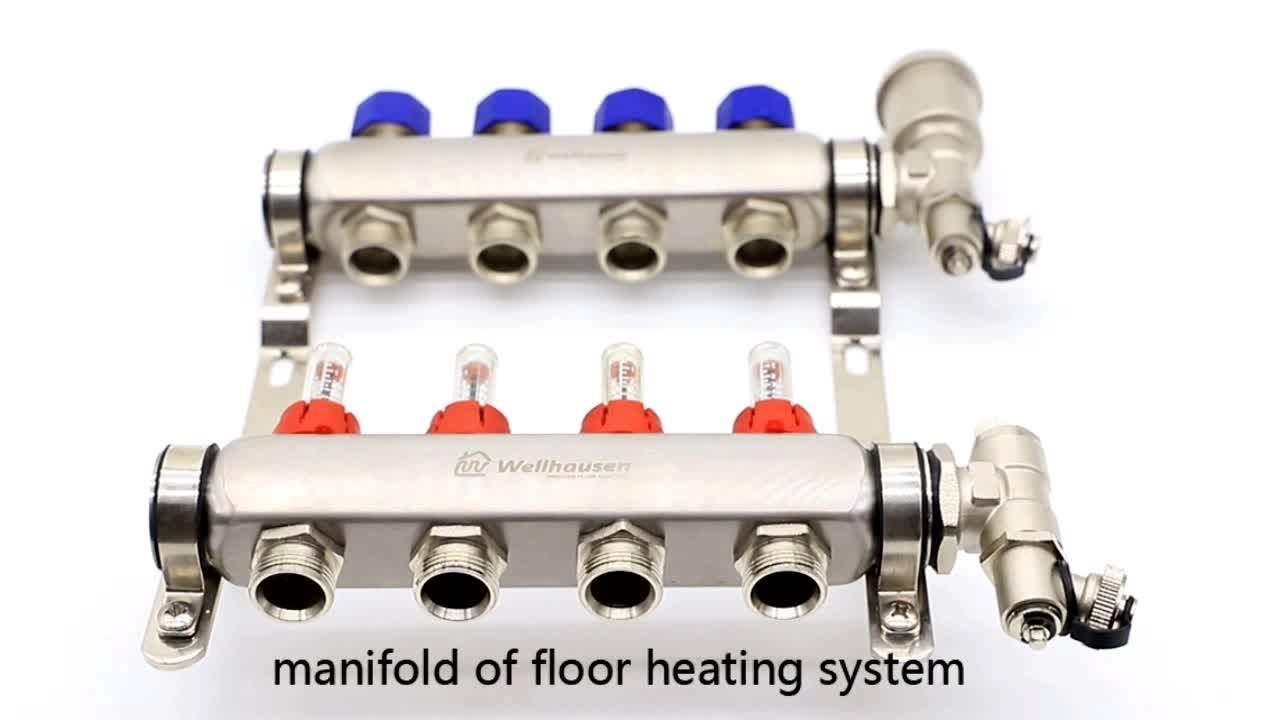 Art.6097 Sta Wholesale Central Underfloor Heating System Brass Manifold