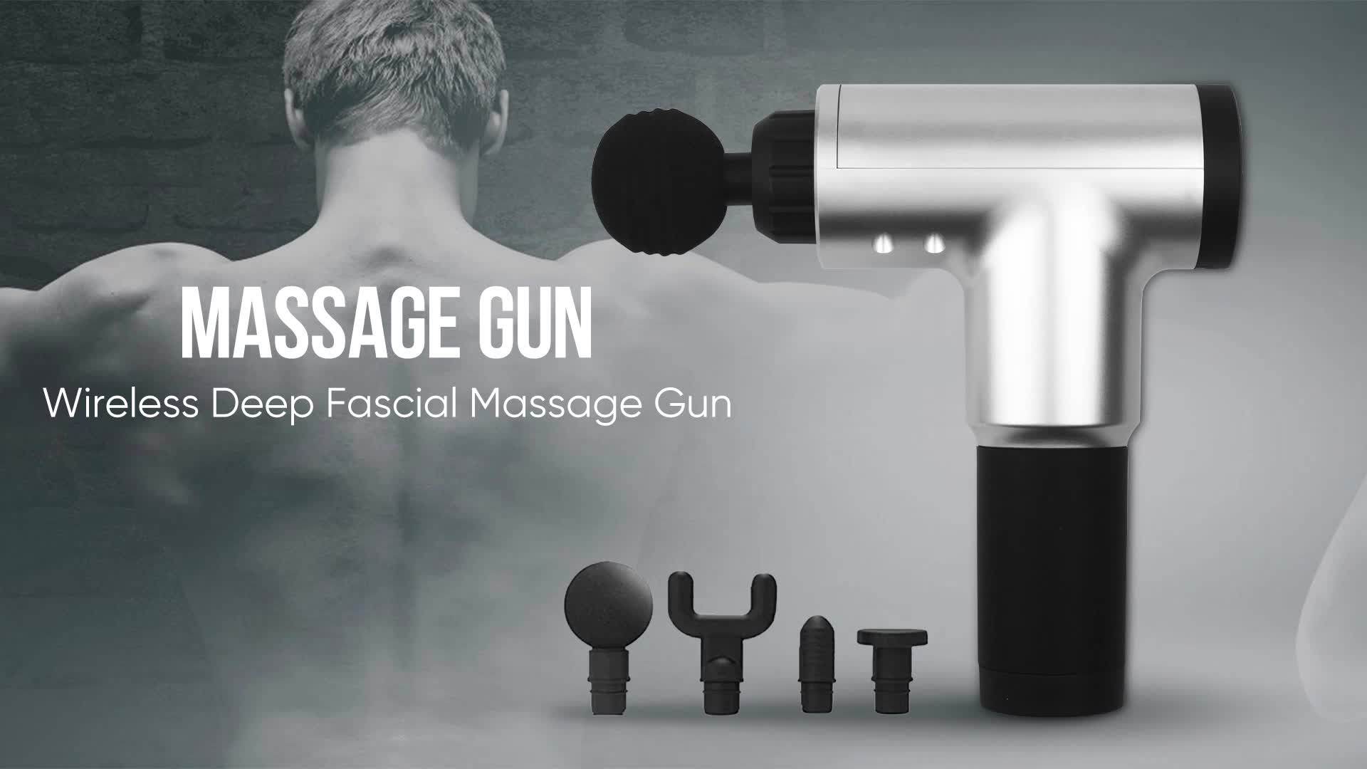 Fascia Gun Massage Muscle Relaxation Body Deep Relief Sore Massager Gun