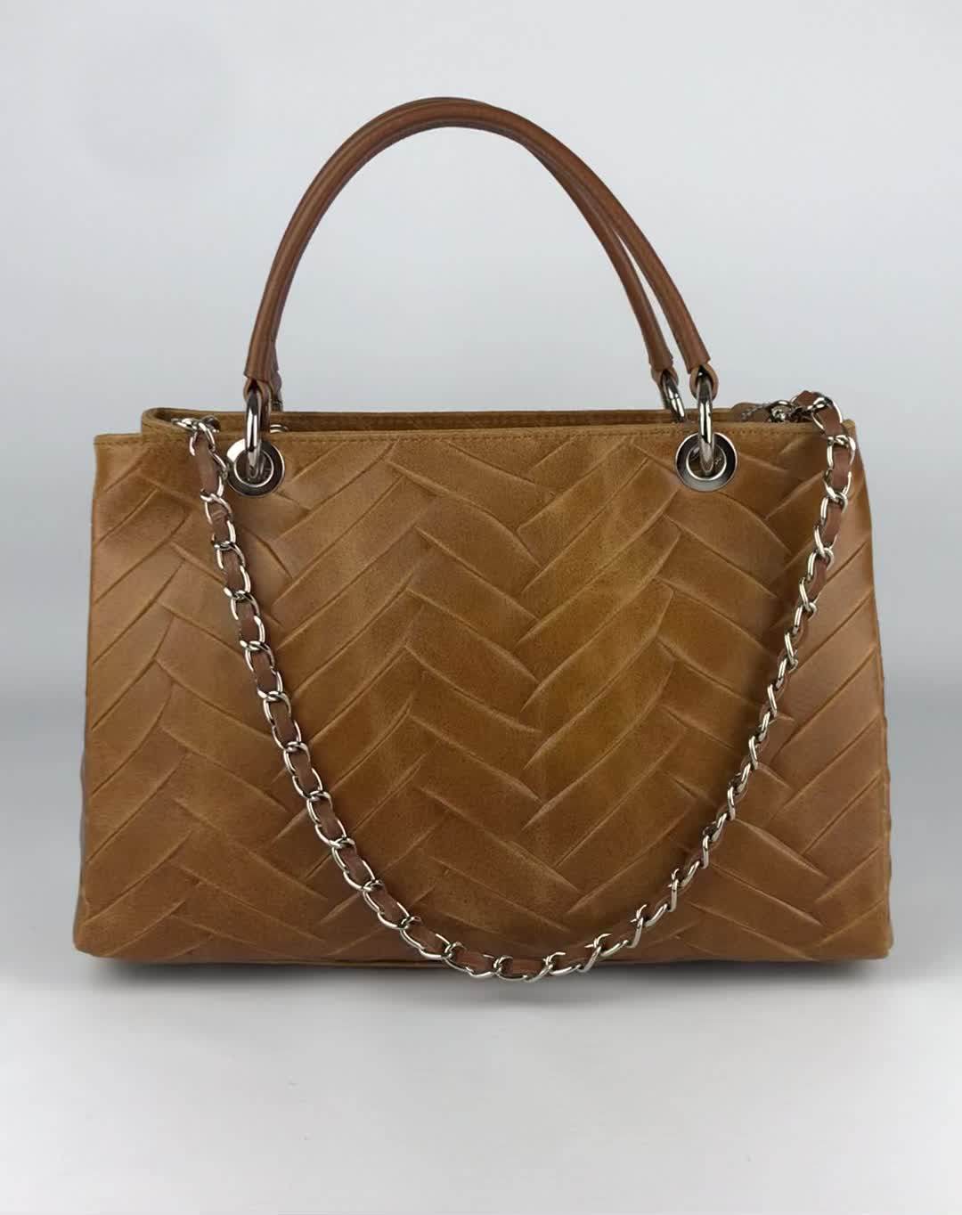 Handbags For Women Genuine Leather Purse Made In Italy Shoulder Bag