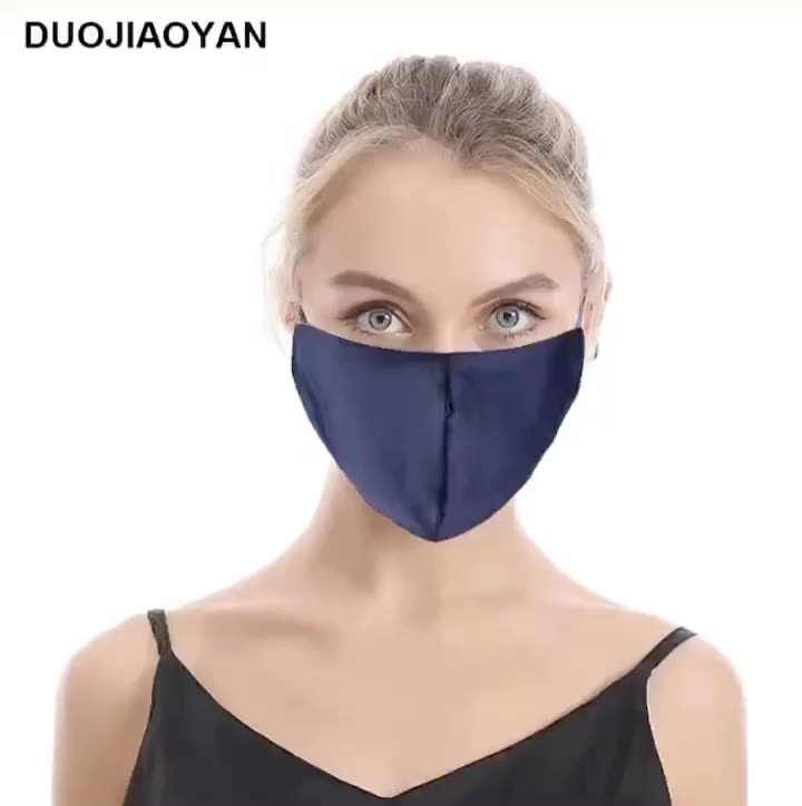 Natural Real Silk Maskes Uv Protection Breathable Face Mouth Facemask
