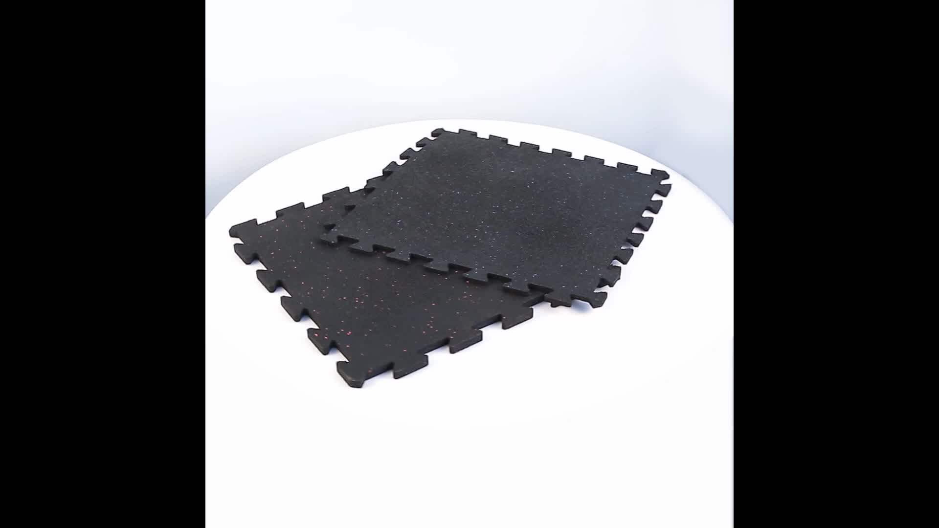 Factory Price ! Interlocking Non Slip Rubber Floor Mat Carpet Tile For
