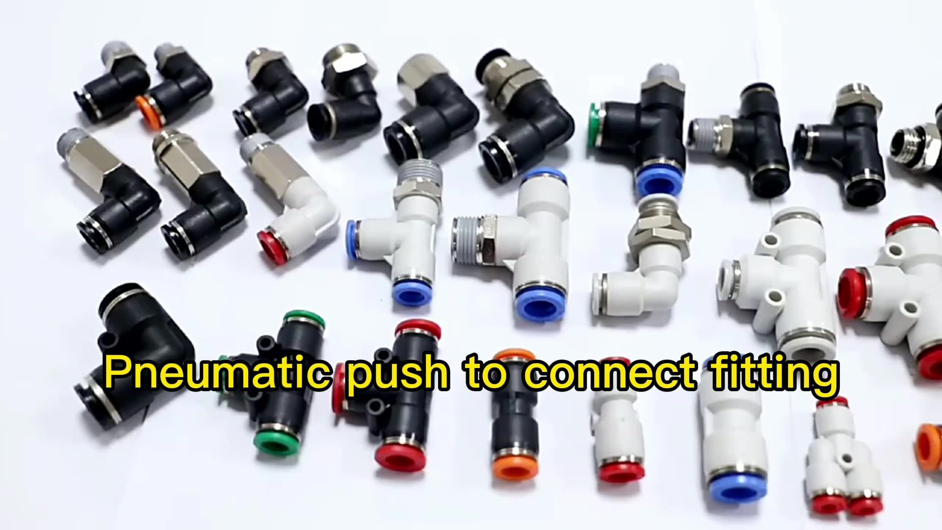 Buc Plastic Pneumatic Fitting Quick Connector Hand Control Valve Air