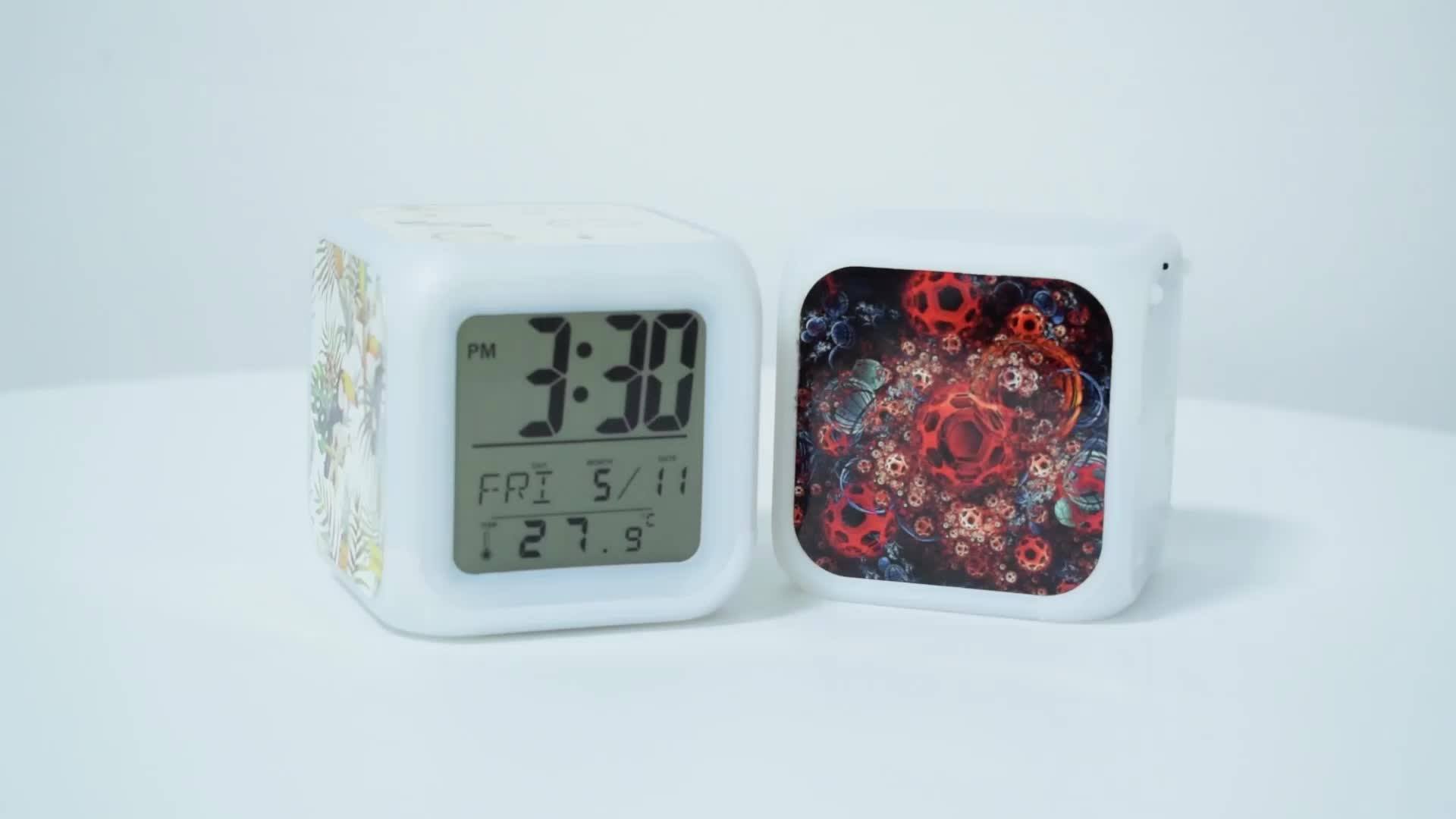 Qualisub Blank Sublimation Led Color Change Digital Alarm Clock Buy