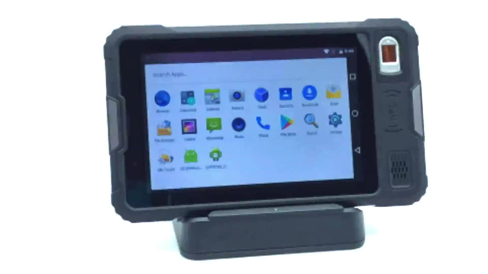 8 Inch Waterproof Ip67 Rugged Tablet Pc With Nfc 4g Wifi Gps Zebra 2d