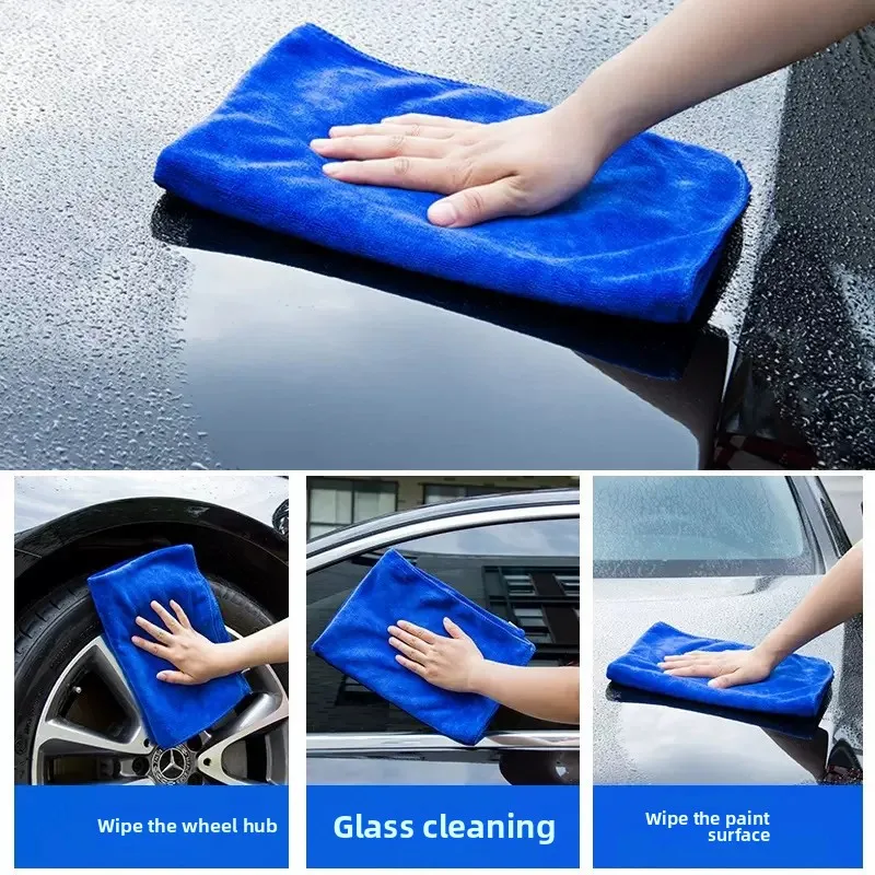 Car Towel Microfiber Cleaning Special Car Cleaning Cloth Thickened Water Absorbent Car Washing Towel No Marks Car Supplies