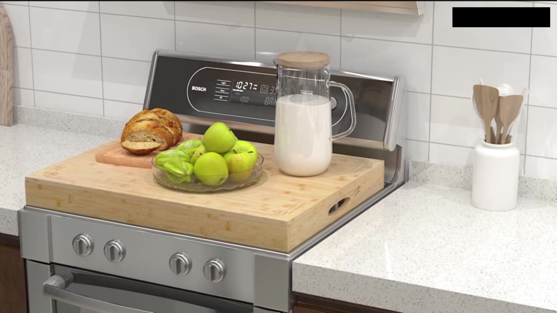 Noodle Board Bamboo Wood Rv Gas Stove Burner Top Sink Cover Cutting