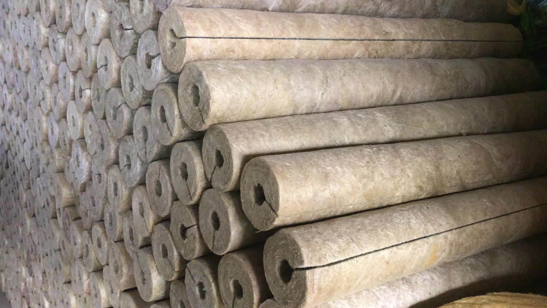 Fireproof Rockwool Steam Pipe Insulation Supplier Preformed Mineral