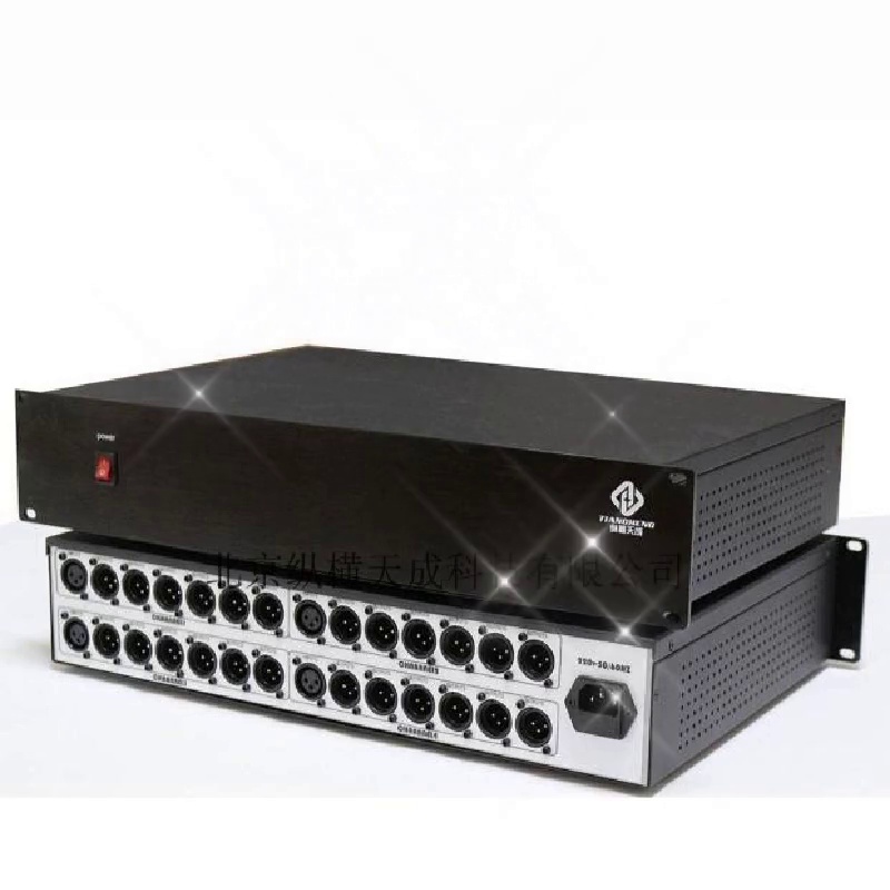 婚庆演出必备神器。4进24出平衡卡侬音频分配器、还得以选配隔离功可以、太绝了！