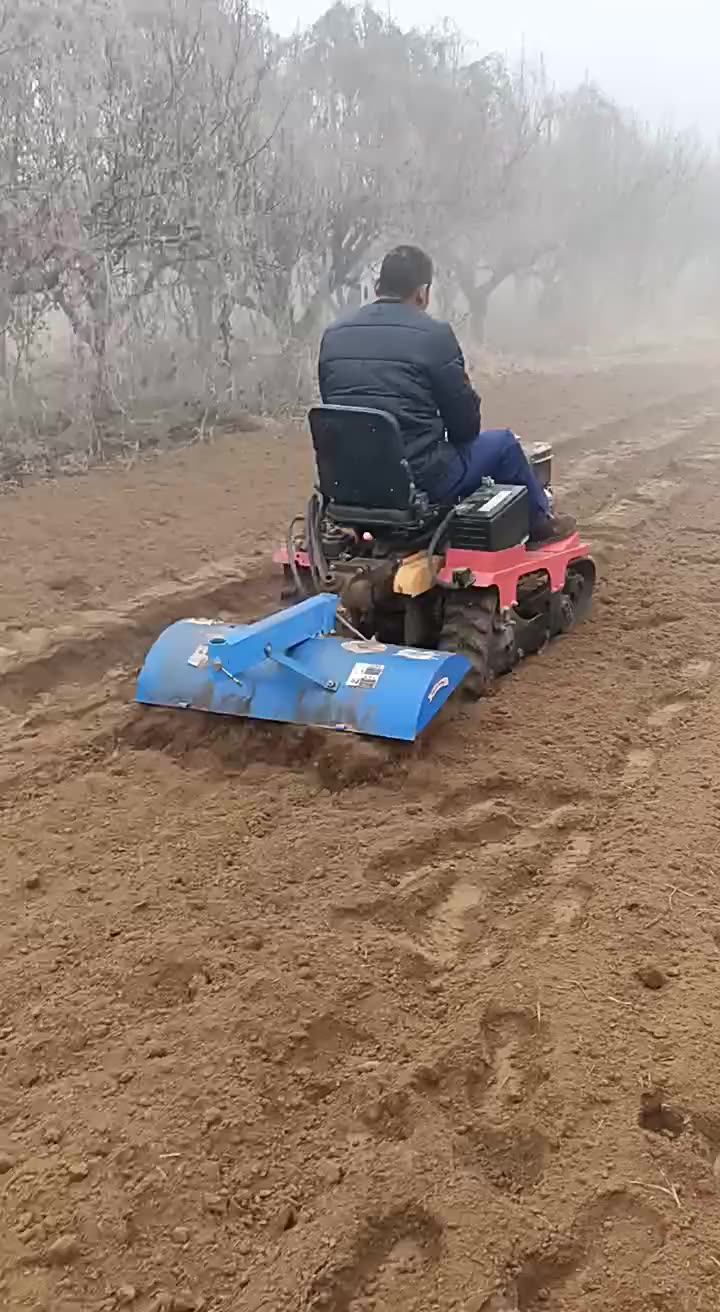 40hp Walking Tractor Rototillers Cultivators Rotary Micro Mini Crawler Tiller Machine
