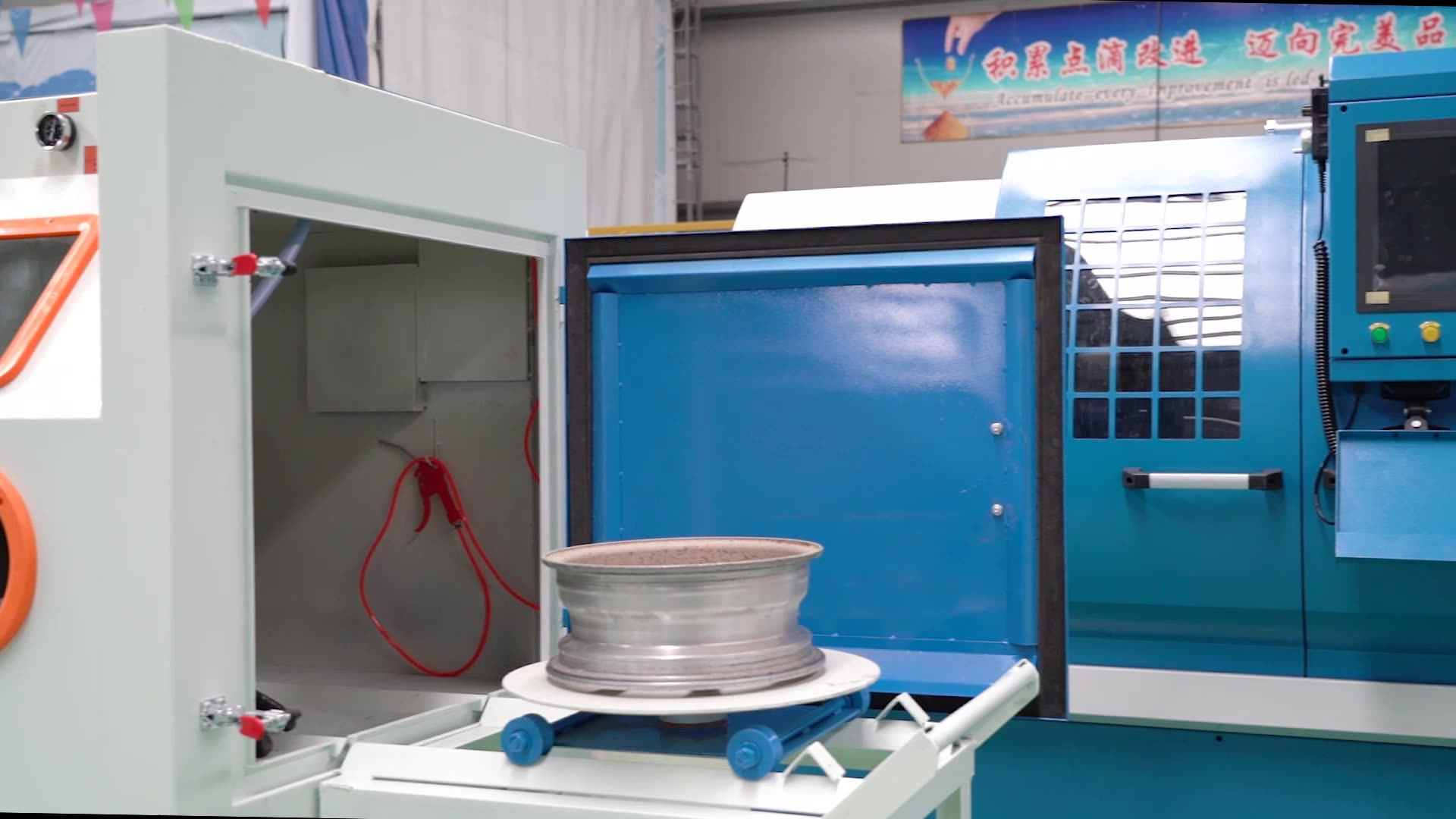 Alloy Wheel Rim Repair Car Rim Polishing Equipment Sand Blasting