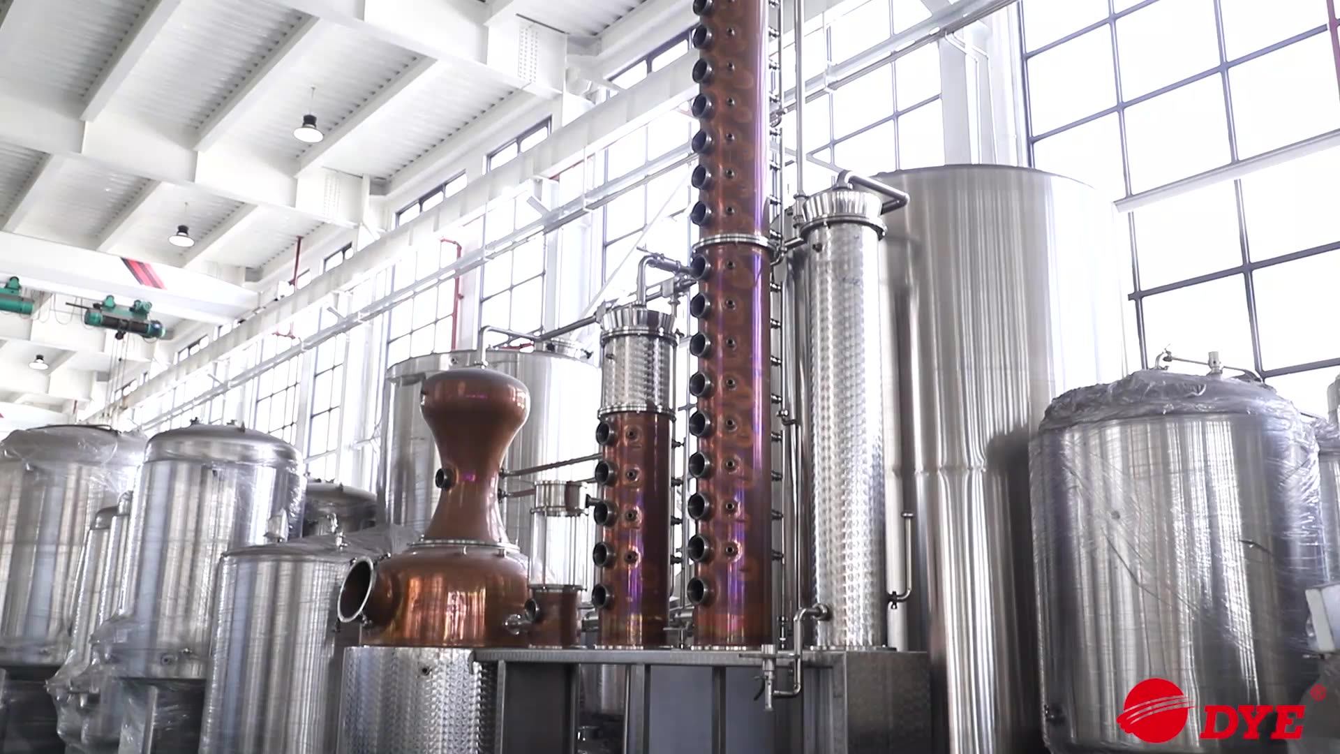 Dye 200l Copper Pot Still With Glass Column And Gin Basket/ Both