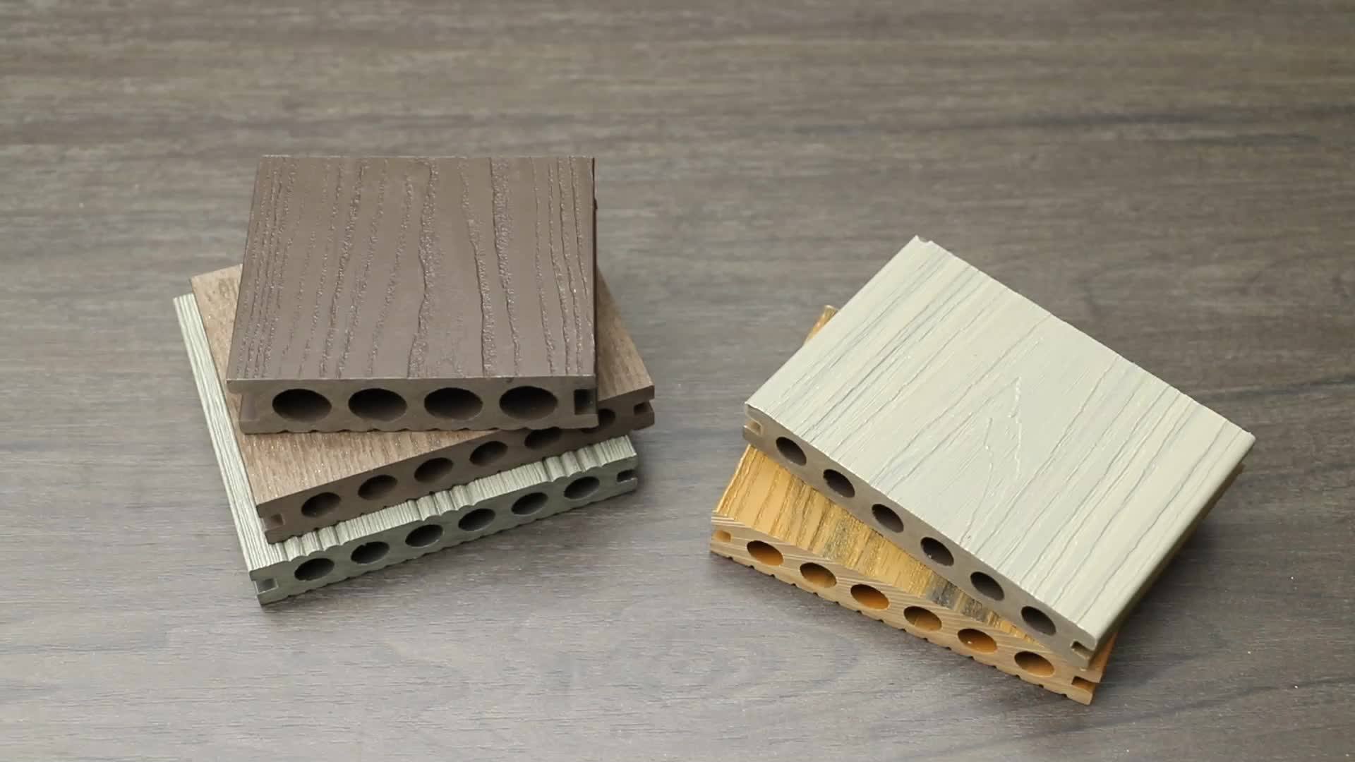 Plastic Wood Composite Flooring Wood Grain Hardwood Coextrusion Wpc