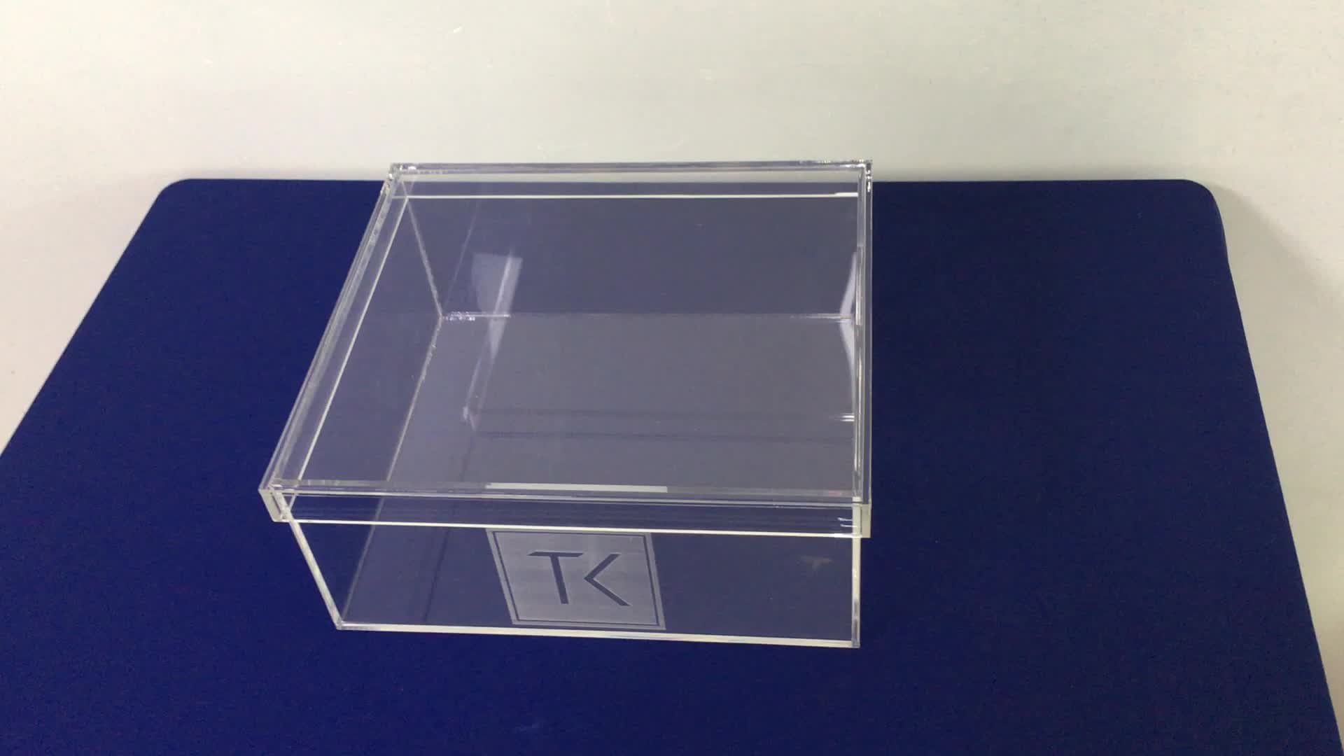 Clear Acrylic Keepsake Box Christening Box Wedding Acrylic Storage Gift