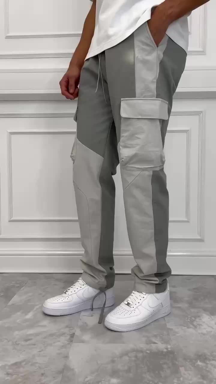 Custom Baggy Loose Fit Cargo Stacked Men Woven Blanket Tapestry Pants